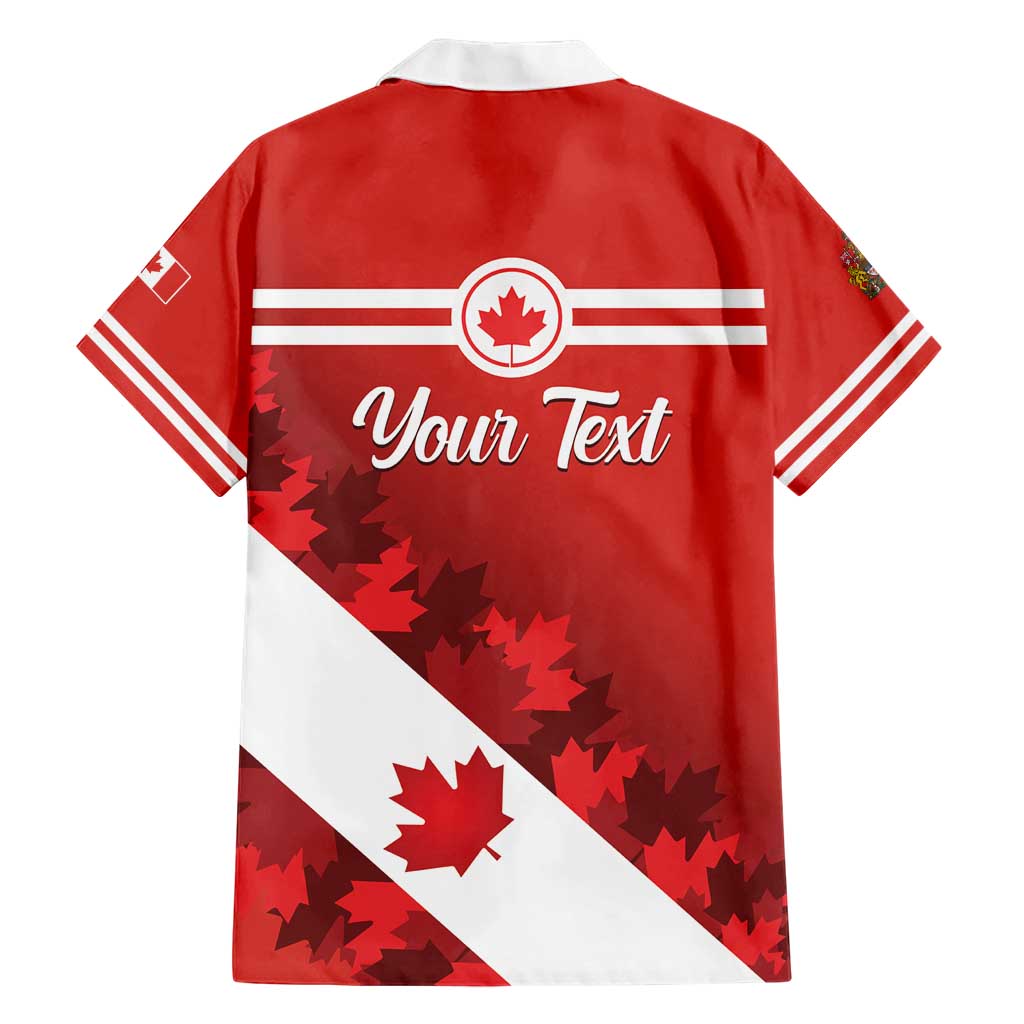 Personalised Canada Maple Leaf Hawaiian Shirt A mari usque ad mare