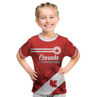Personalised Canada Maple Leaf Kid T Shirt A mari usque ad mare