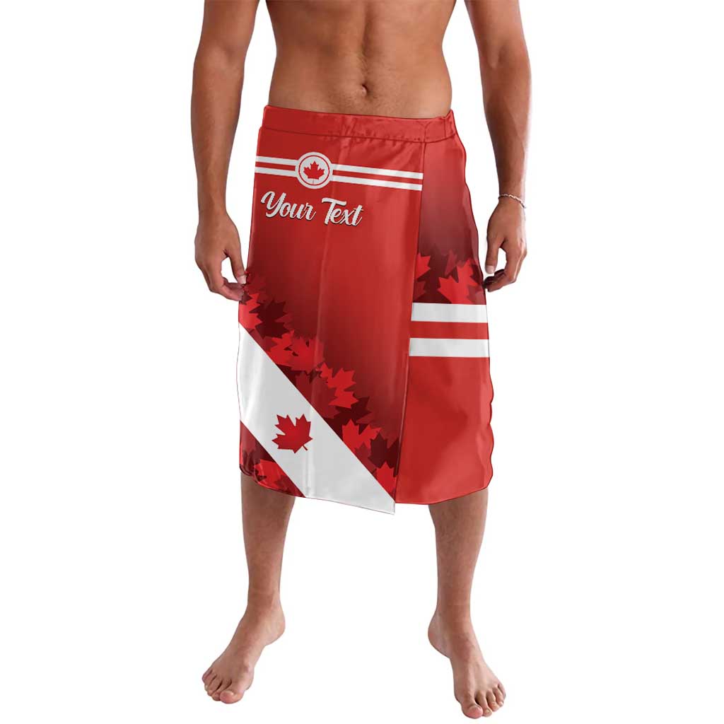 Personalised Canada Maple Leaf Lavalava A mari usque ad mare