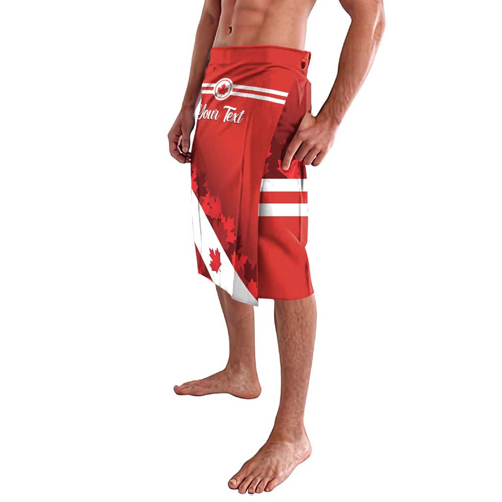 Personalised Canada Maple Leaf Lavalava A mari usque ad mare
