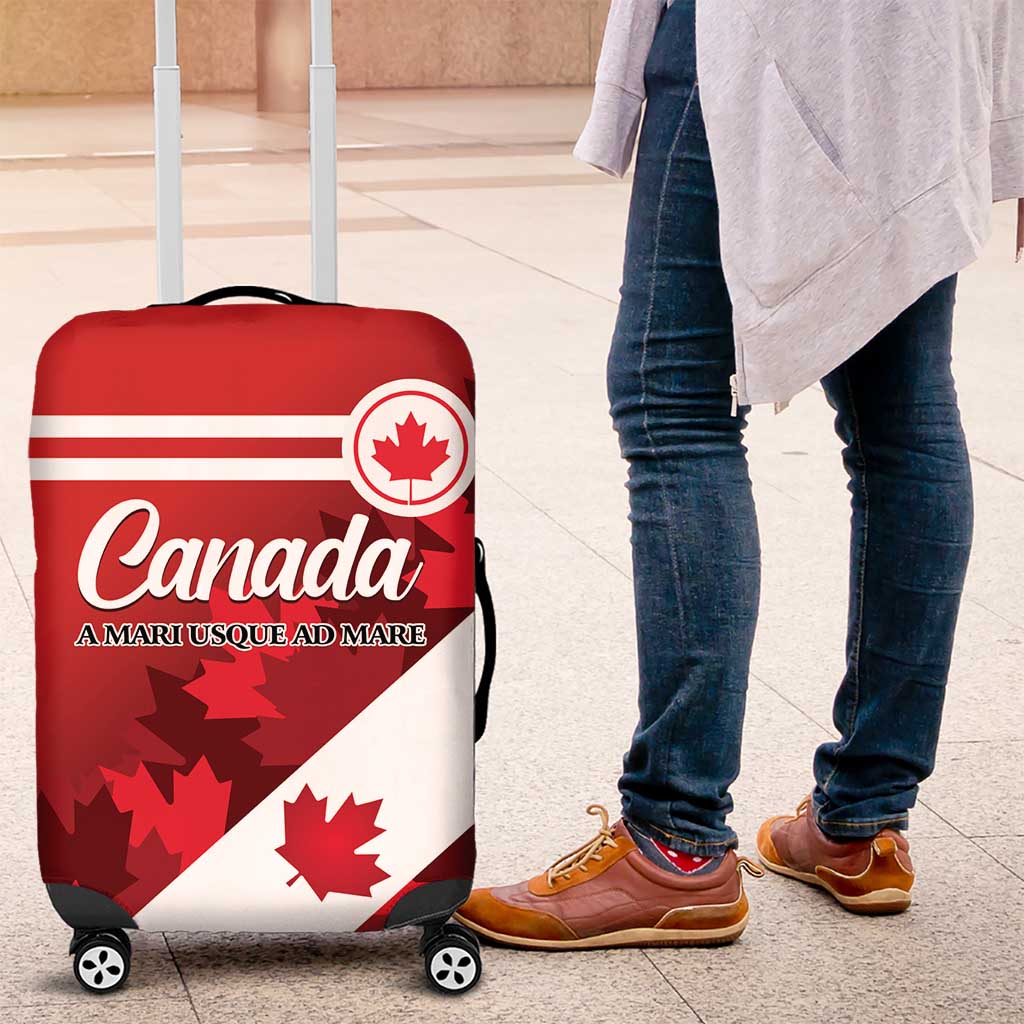 Canada Maple Leaf Luggage Cover A mari usque ad mare