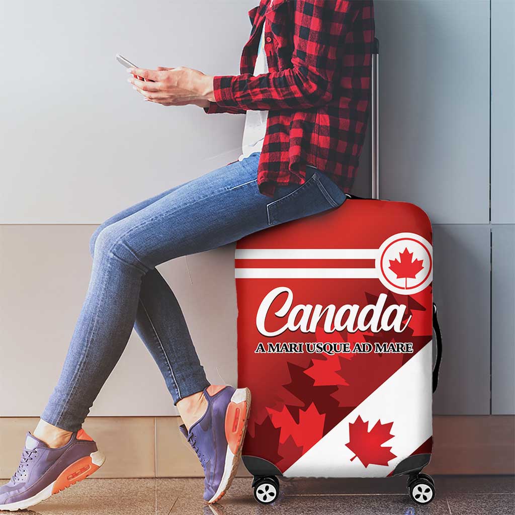 Canada Maple Leaf Luggage Cover A mari usque ad mare