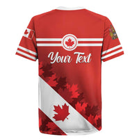 Personalised Canada Maple Leaf Rugby Jersey A mari usque ad mare - Wonder Print Shop