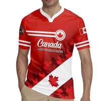 Personalised Canada Maple Leaf Rugby Jersey A mari usque ad mare - Wonder Print Shop