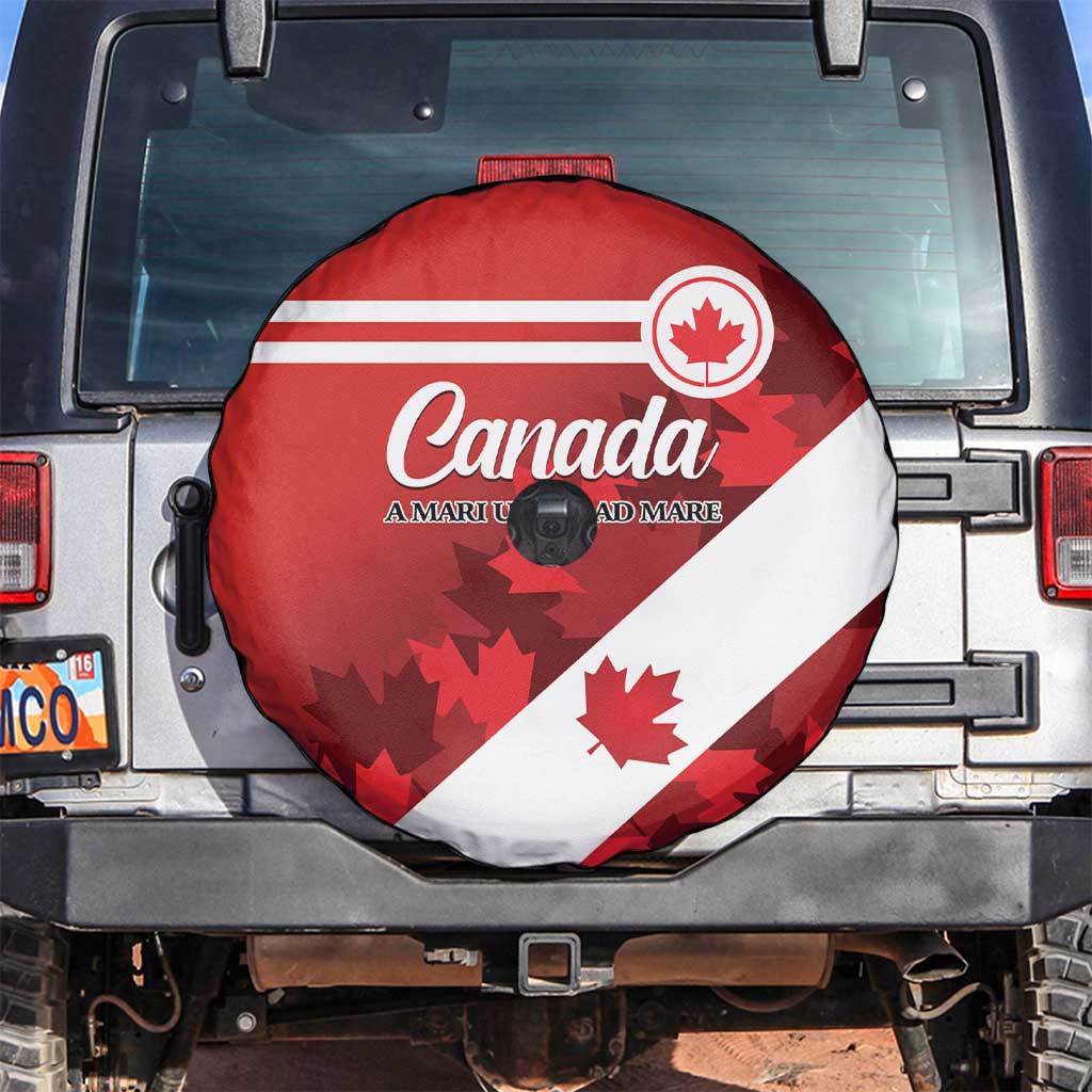 Canada Maple Leaf Spare Tire Cover A mari usque ad mare - Wonder Print Shop