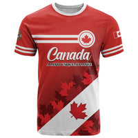 Personalised Canada Maple Leaf T Shirt A mari usque ad mare - Wonder Print Shop