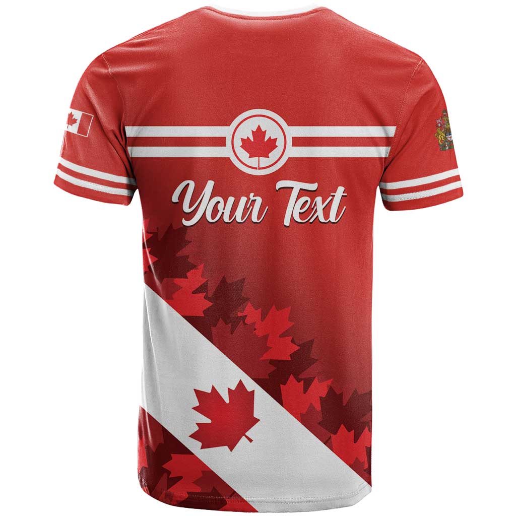 Personalised Canada Maple Leaf T Shirt A mari usque ad mare - Wonder Print Shop