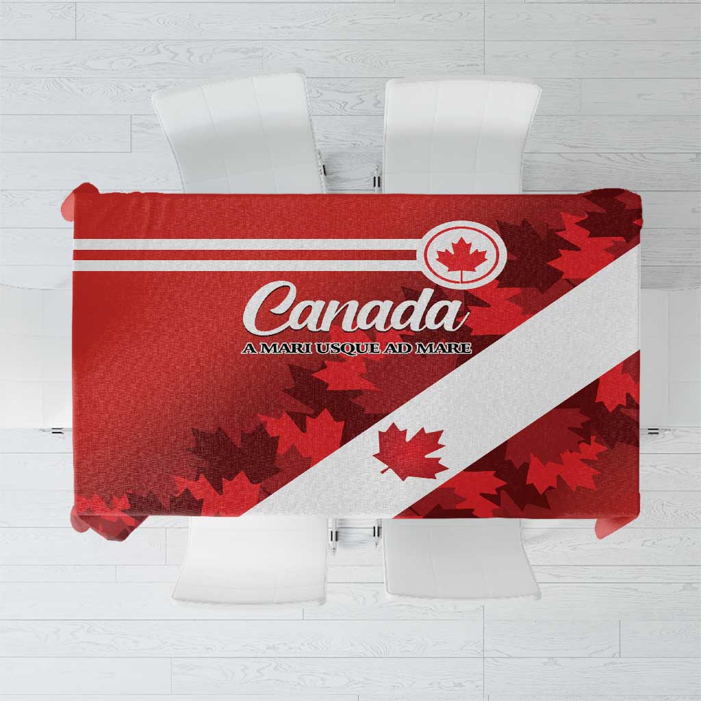 Canada Maple Leaf Tablecloth A mari usque ad mare - Wonder Print Shop