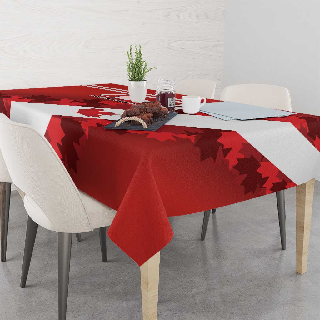 Canada Maple Leaf Tablecloth A mari usque ad mare - Wonder Print Shop