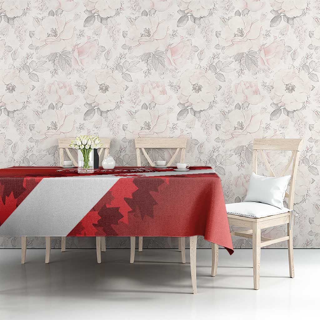 Canada Maple Leaf Tablecloth A mari usque ad mare - Wonder Print Shop