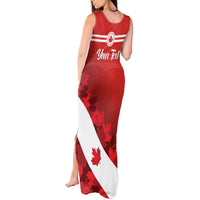 Personalised Canada Maple Leaf Tank Maxi Dress A mari usque ad mare - Wonder Print Shop