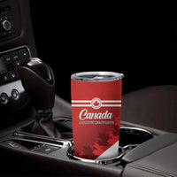Personalised Canada Maple Leaf Tumbler Cup A mari usque ad mare - Wonder Print Shop