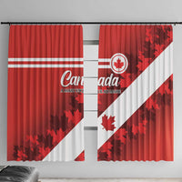 Canada Maple Leaf Window Curtain A mari usque ad mare - Wonder Print Shop