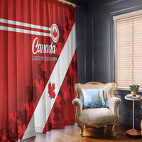 Canada Maple Leaf Window Curtain A mari usque ad mare - Wonder Print Shop