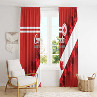 Canada Maple Leaf Window Curtain A mari usque ad mare - Wonder Print Shop