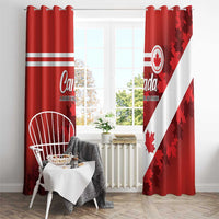 Canada Maple Leaf Window Curtain A mari usque ad mare - Wonder Print Shop