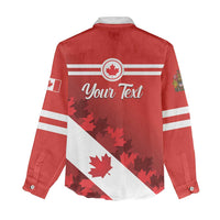 Personalised Canada Maple Leaf Women Casual Shirt A mari usque ad mare - Wonder Print Shop