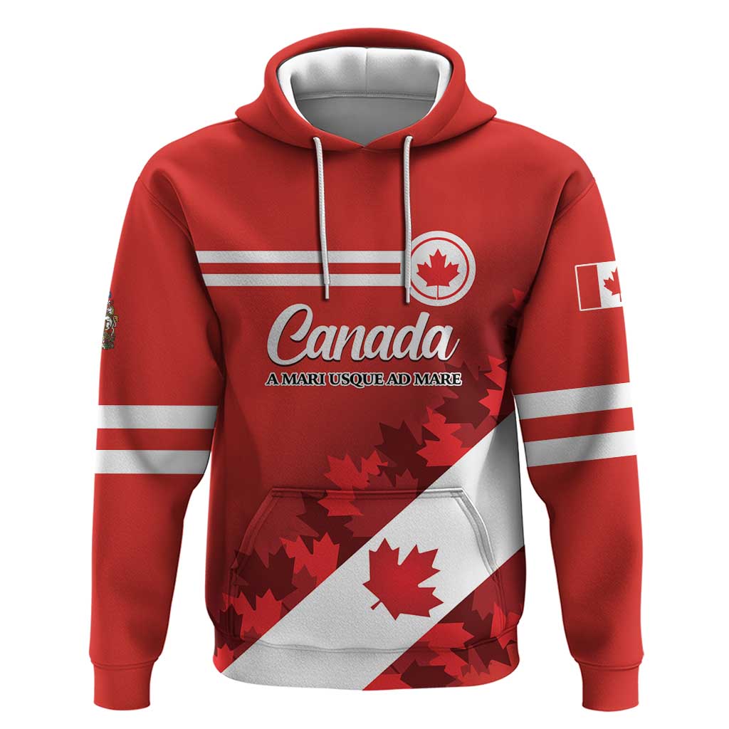 Personalised Canada Maple Leaf Zip Hoodie A mari usque ad mare - Wonder Print Shop