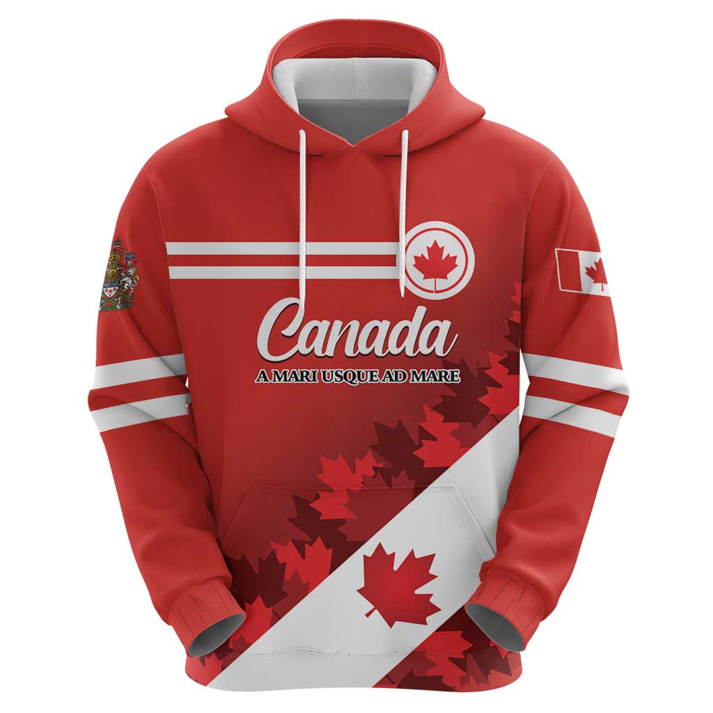 Personalised Canada Maple Leaf Zip Hoodie A mari usque ad mare - Wonder Print Shop