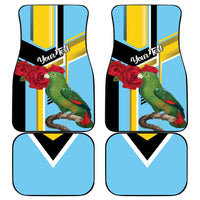 Saint Lucia Car Mats Jacquot Parrot Rosie Floral