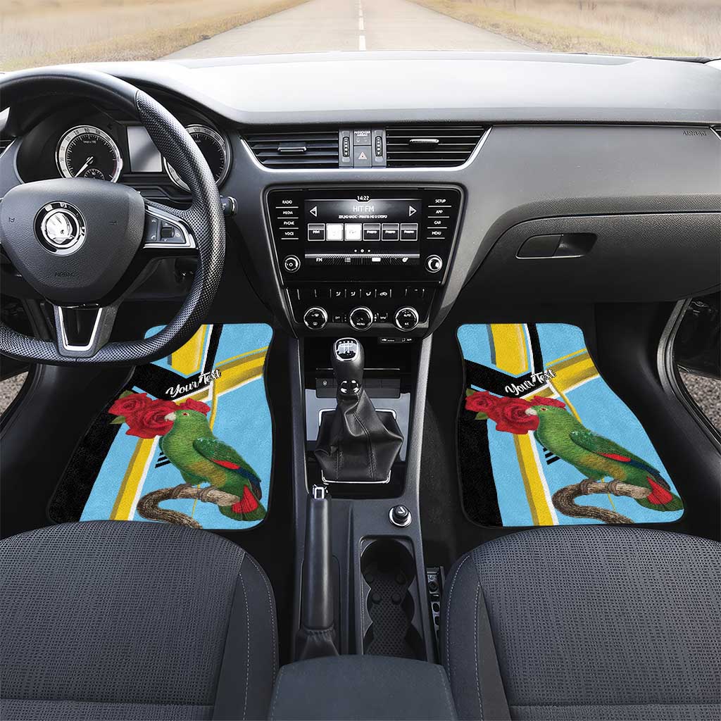 Saint Lucia Car Mats Jacquot Parrot Rosie Floral