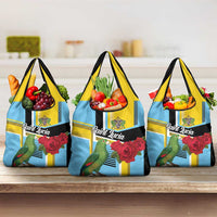 Saint Lucia Grocery Bag Jacquot Parrot Rosie Floral