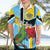Personalized Saint Lucia Hawaiian Shirt Jacquot Parrot Rosie Floral