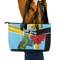 Saint Lucia Leather Tote Bag Jacquot Parrot Rosie Floral