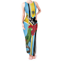 Personalized Saint Lucia Tank Maxi Dress Jacquot Parrot Rosie Floral - Wonder Print Shop