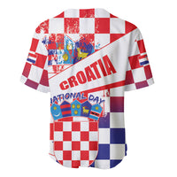 Croatia National Day 2024 Baseball Jersey Hrvatska Dan drzavnosti - Wonder Print Shop