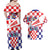 Croatia National Day 2024 Couples Matching Off Shoulder Maxi Dress and Hawaiian Shirt Hrvatska Dan drzavnosti - Wonder Print Shop