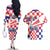 Croatia National Day 2024 Couples Matching Off The Shoulder Long Sleeve Dress and Hawaiian Shirt Hrvatska Dan drzavnosti - Wonder Print Shop