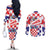 Croatia National Day 2024 Couples Matching Off The Shoulder Long Sleeve Dress and Long Sleeve Button Shirt Hrvatska Dan drzavnosti
