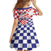 Croatia National Day 2024 Family Matching Long Sleeve Bodycon Dress and Hawaiian Shirt Hrvatska Dan drzavnosti - Wonder Print Shop