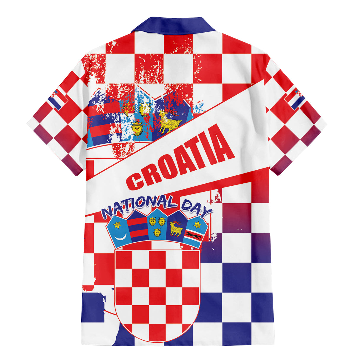 Croatia National Day 2024 Family Matching Mermaid Dress and Hawaiian Shirt Hrvatska Dan drzavnosti - Wonder Print Shop