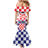 Croatia National Day 2024 Family Matching Mermaid Dress and Hawaiian Shirt Hrvatska Dan drzavnosti - Wonder Print Shop