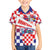 Croatia National Day 2024 Family Matching Off Shoulder Short Dress and Hawaiian Shirt Hrvatska Dan drzavnosti - Wonder Print Shop