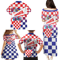 Croatia National Day 2024 Family Matching Puletasi and Hawaiian Shirt Hrvatska Dan drzavnosti - Wonder Print Shop