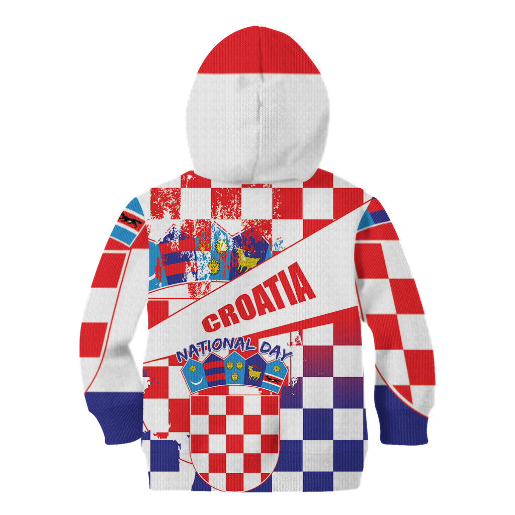Croatia National Day 2024 Kid Hoodie Hrvatska Dan drzavnosti - Wonder Print Shop