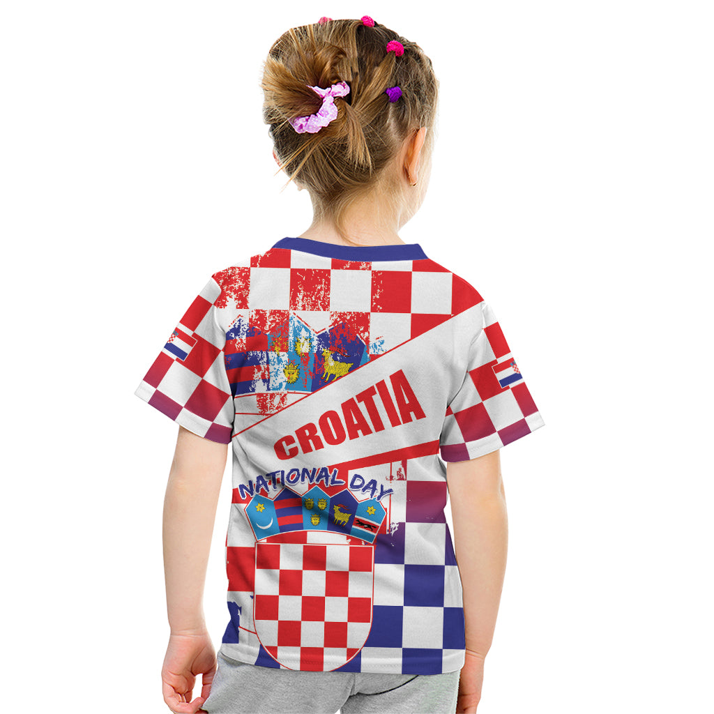 Croatia National Day 2024 Kid T Shirt Hrvatska Dan drzavnosti - Wonder Print Shop