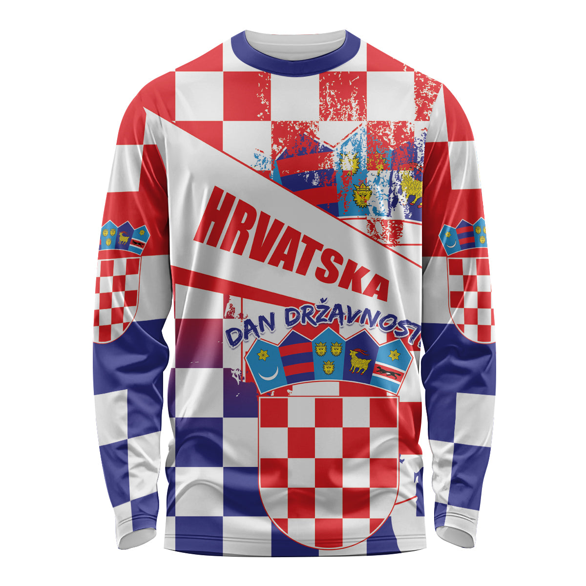 Croatia National Day 2024 Long Sleeve Shirt Hrvatska Dan drzavnosti - Wonder Print Shop