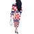 Croatia National Day 2024 Off The Shoulder Long Sleeve Dress Hrvatska Dan drzavnosti