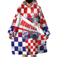 Croatia National Day 2024 Wearable Blanket Hoodie Hrvatska Dan drzavnosti - Wonder Print Shop