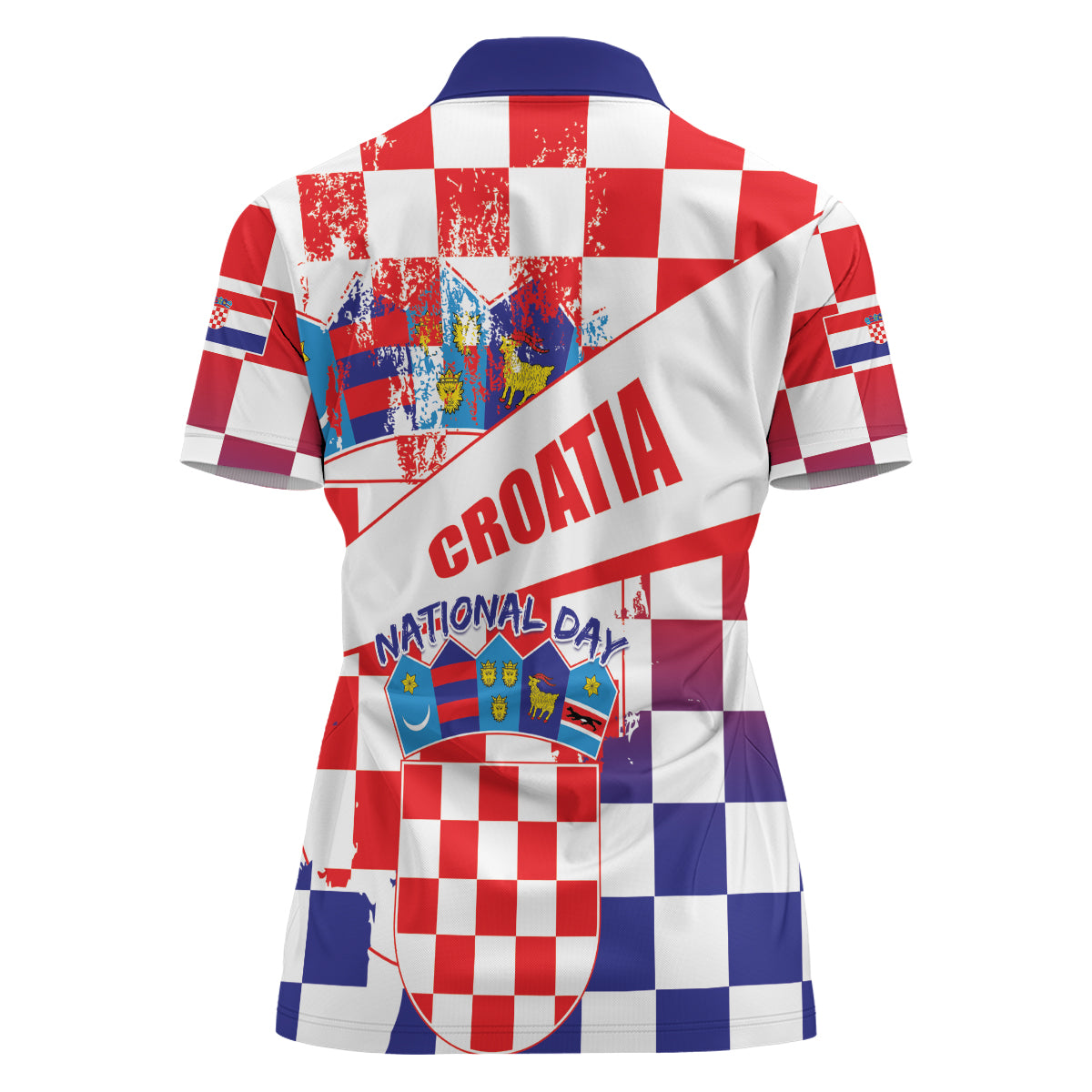 Croatia National Day 2024 Women Polo Shirt Hrvatska Dan drzavnosti - Wonder Print Shop