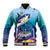 Tuna Fishing Baseball Jacket Tuna Fish With Marine Life - Wonder Print Shop