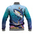 Tuna Fishing Baseball Jacket Tuna Fish With Marine Life - Wonder Print Shop