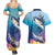 Tuna Fishing Couples Matching Summer Maxi Dress and Hawaiian Shirt Tuna Fish With Marine Life - Wonder Print Shop