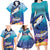 Tuna Fishing Family Matching Long Sleeve Bodycon Dress and Hawaiian Shirt Tuna Fish With Marine Life - Wonder Print Shop