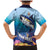 Tuna Fishing Family Matching Mermaid Dress and Hawaiian Shirt Tuna Fish With Marine Life - Wonder Print Shop