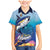 Tuna Fishing Family Matching Mermaid Dress and Hawaiian Shirt Tuna Fish With Marine Life - Wonder Print Shop